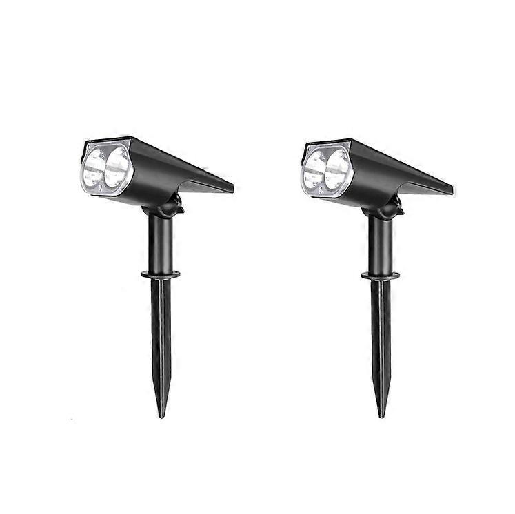 Multi-Color Outdoor Solar Spotlight, 2 LED Solar Lights Waterproof IP67, Adjustable Solar Floodlight with 2 Lighting Modes, Colorful Light for Yard