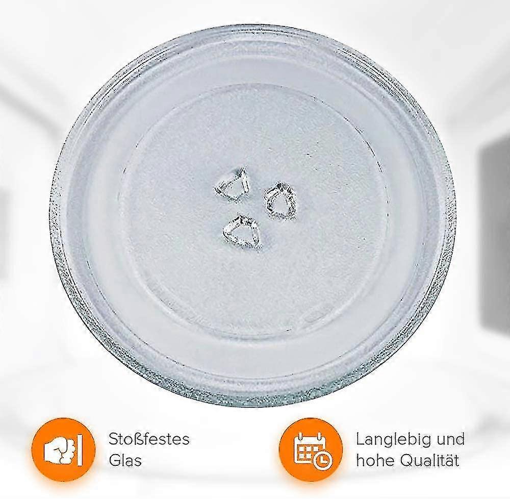 Yleinen mikroaaltouunin levysoitin lasilevy 3 kiinnitystä, 245 mm