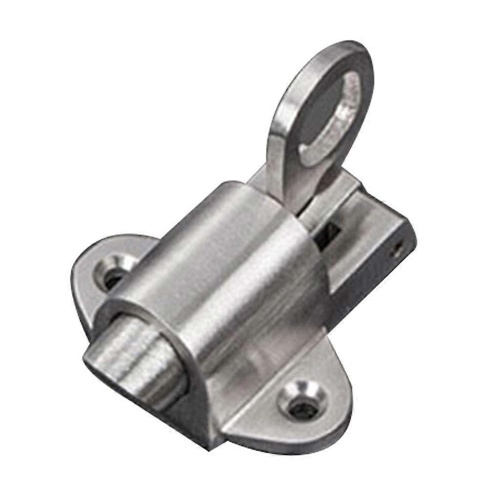 Automatic Mounting Bolt Pull Ring Spring Bounce Door Bolt for Home Gate Securit