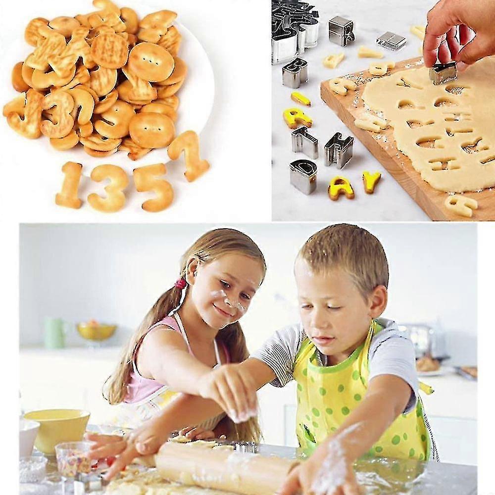 Stainless Steel Alphanumeric 36-piece Set Cookie Cutter Die