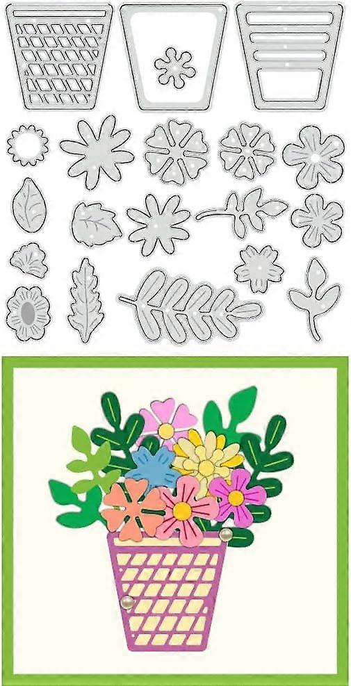 Carbon Steel Cutting Dies Stencils for DIY Scrapbooking Photo Album Decorative Embossing Paper Card Flower 124x125x0.8mm