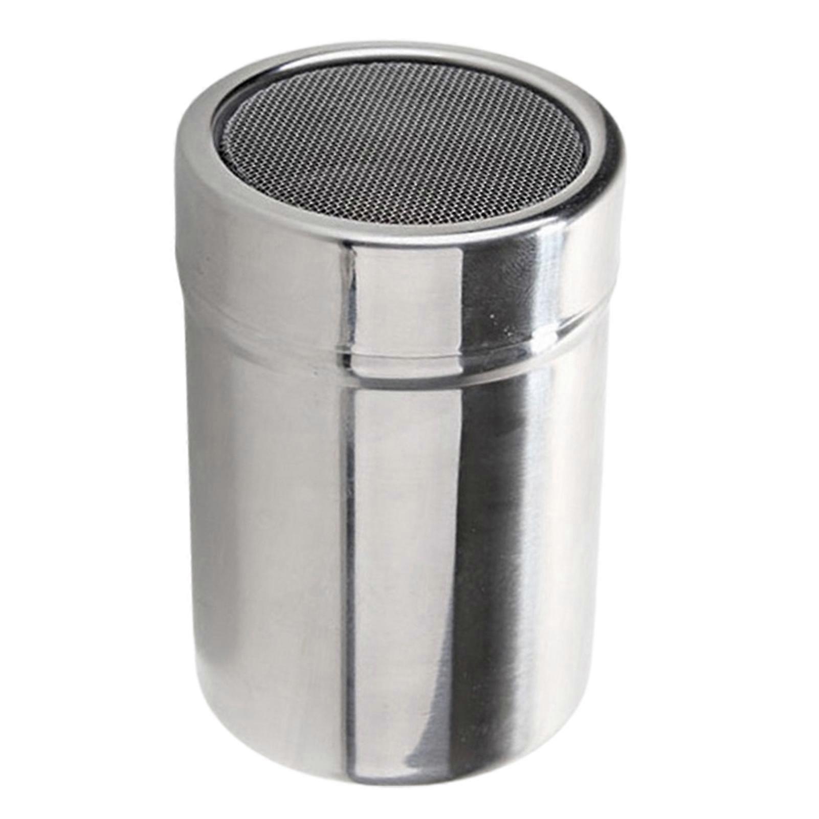 Chocolate Dredger Widely Applied Filtering Mesh Design Stainless Steel Powder Shakers with Lid for Pepper