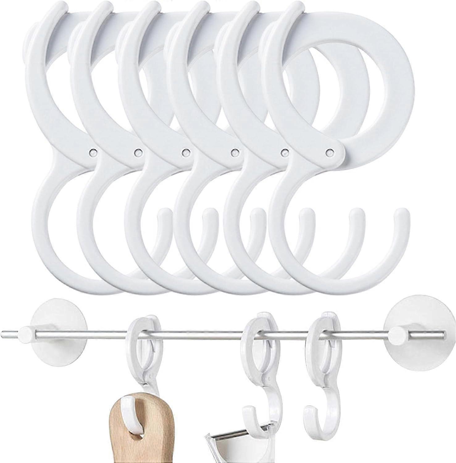 30Pcs Multifunctional Closet Hooks Punch-Free Adjustable Card Position S Hooks,S-Shaped Hook