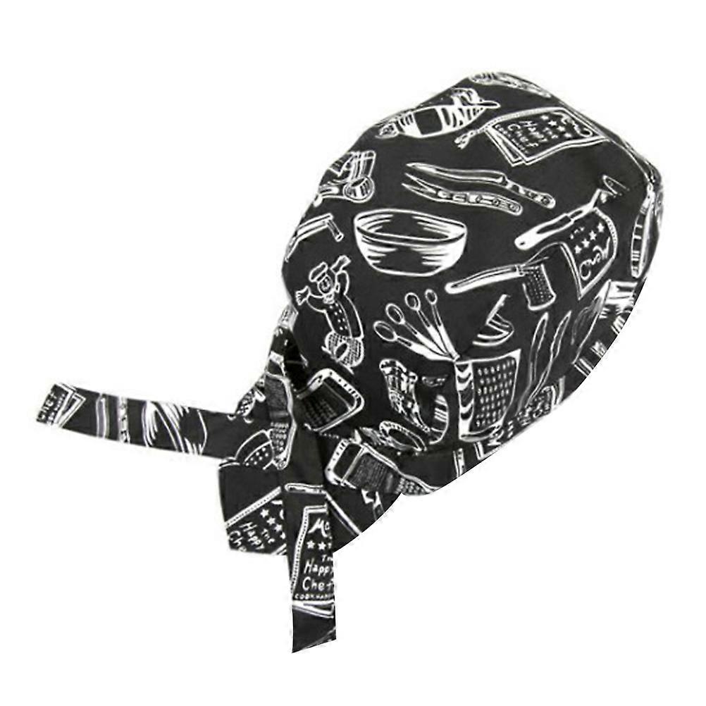Restaurant Waiter Kitchen Chef Hat Creative Working Comfortable Cooking (Tableware Pattern)