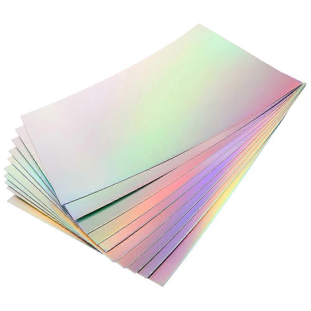 10 Sheets Multi-use Cardstock Holographic Diy Craft Material Decals Handicraft Cards