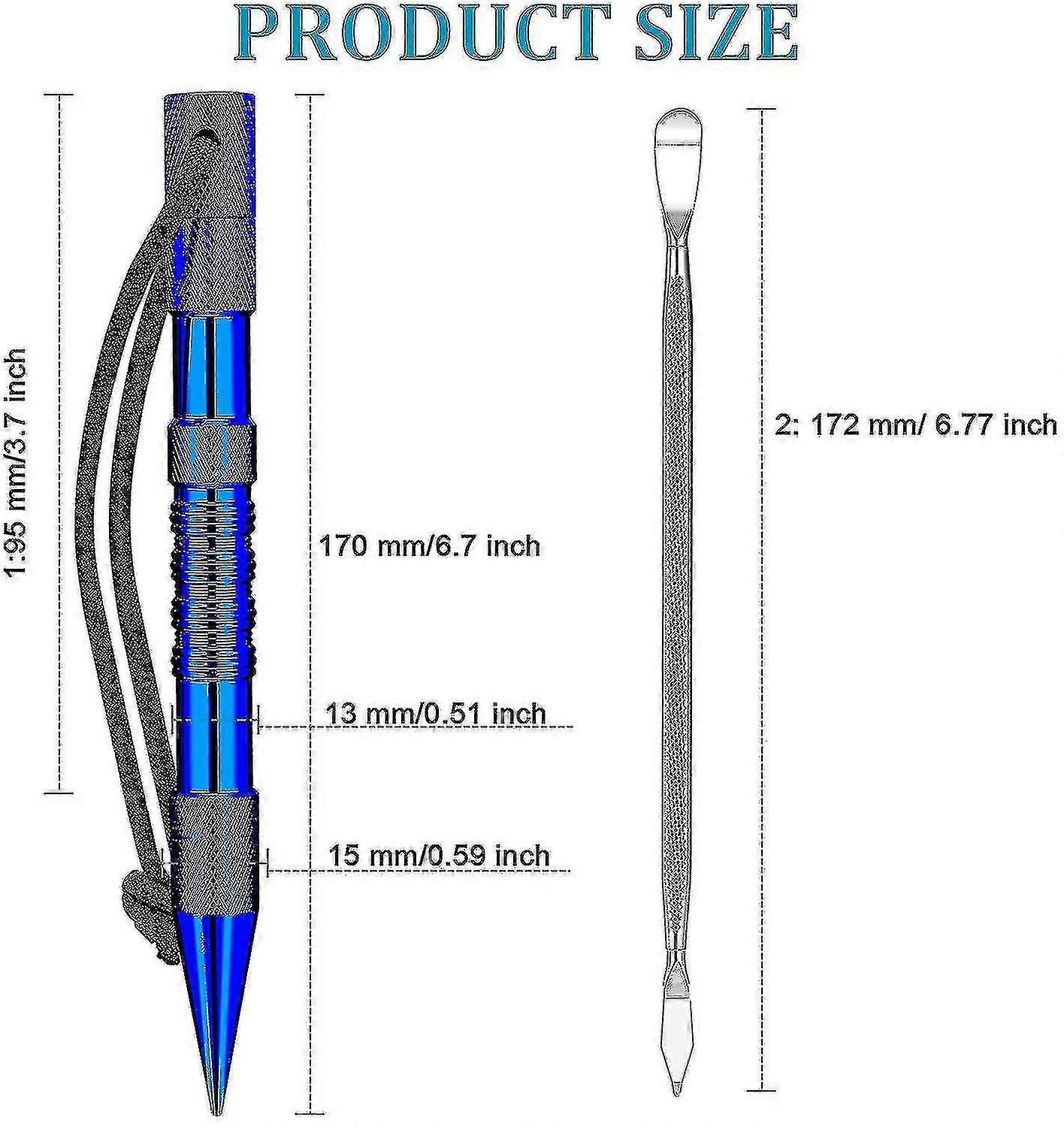 Set Aghi Per Paracord - 10 Pezzi Per Cuciture E Tessitura, Aghi In Acciaio Inox Con Strumenti E Borsa In Tessuto