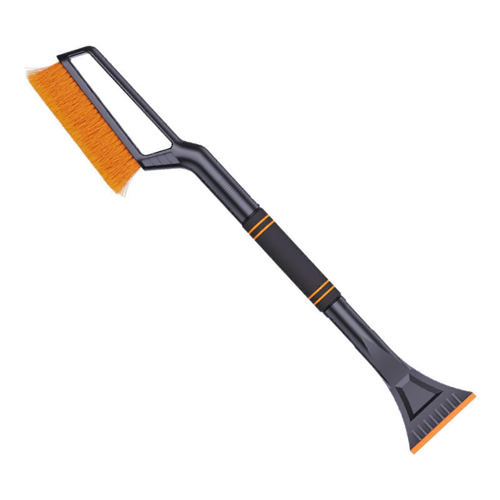 Car Snow Brush Ice Scraper Retractable Long Handle Detachable EVA Sponge Grip High Density Bristles Auto Windshield Snow Removal Broom Ice Shovel Tool