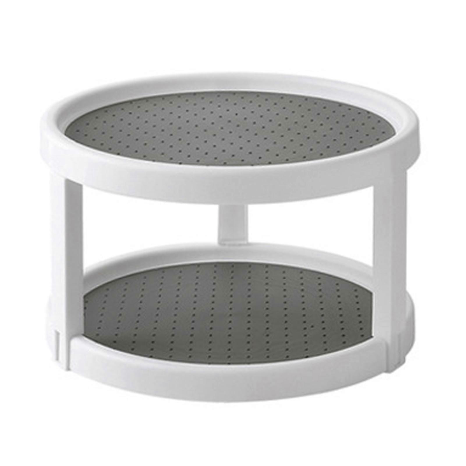 Storage Rack Convenient Rotating Plastic Multifunctional Kitchen Turntable Stand for Home