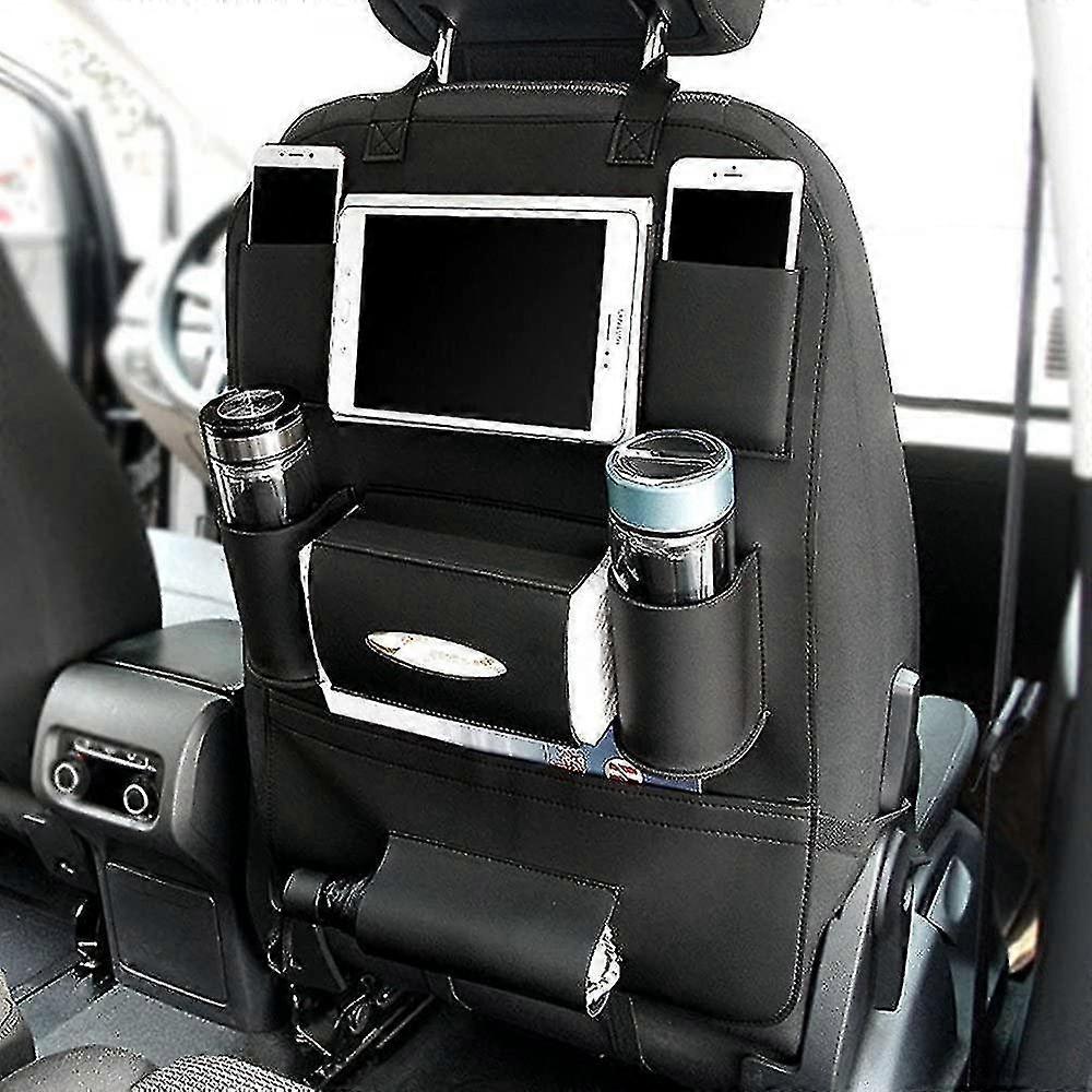 1pc   Seat Organizer Pocket Backseat Storage Protector Kick Mat Mini Ipad