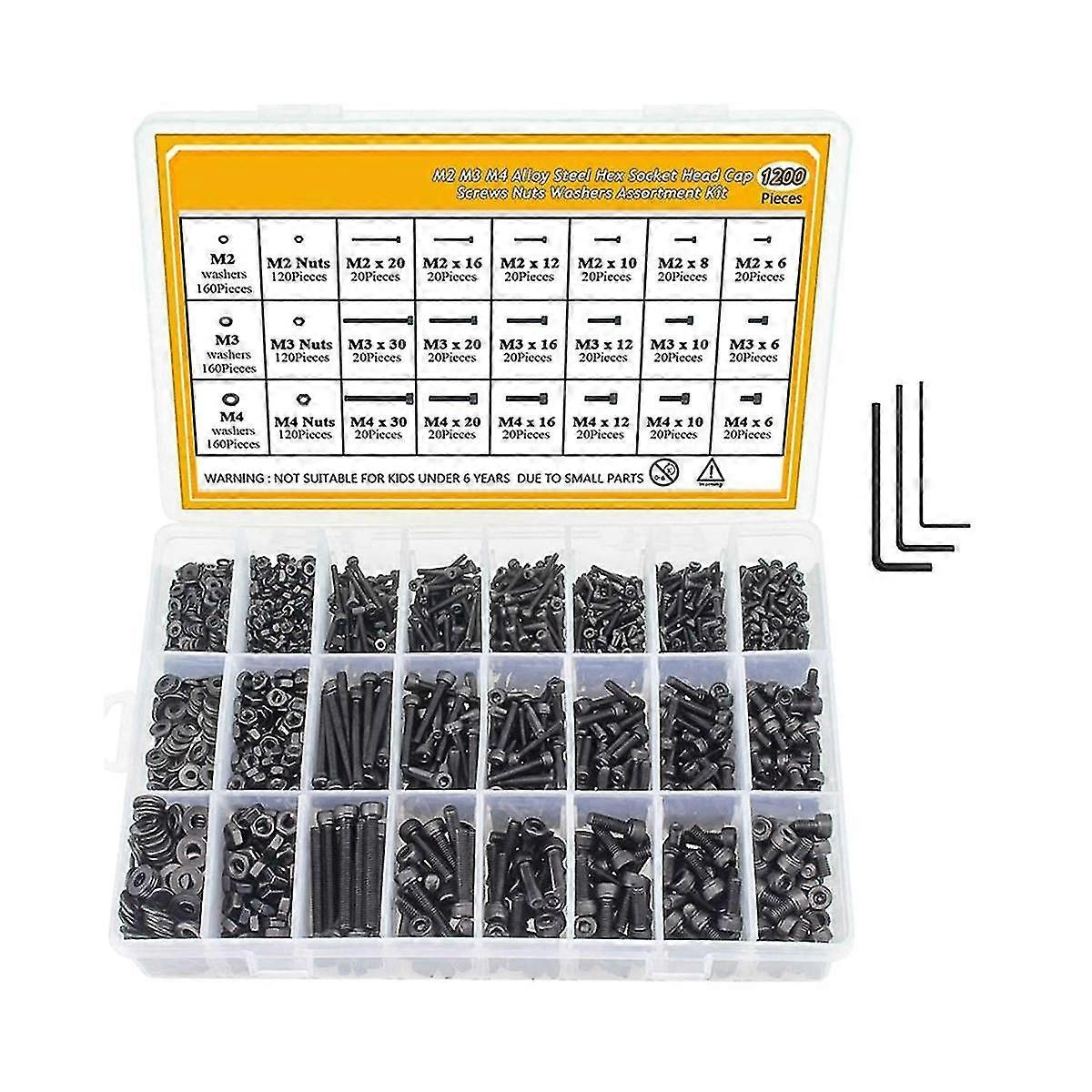 Screw Assortment Grade Metric Bolt Assortment Hex Socket Head Cap Machine Screws With Flat&lock Was