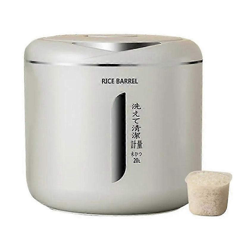 Rice Bucket Moisture-Proof Insect-Proof Sealed Tank Pressed Thickened Powder Storage Bucket Kitchen Storage Box L