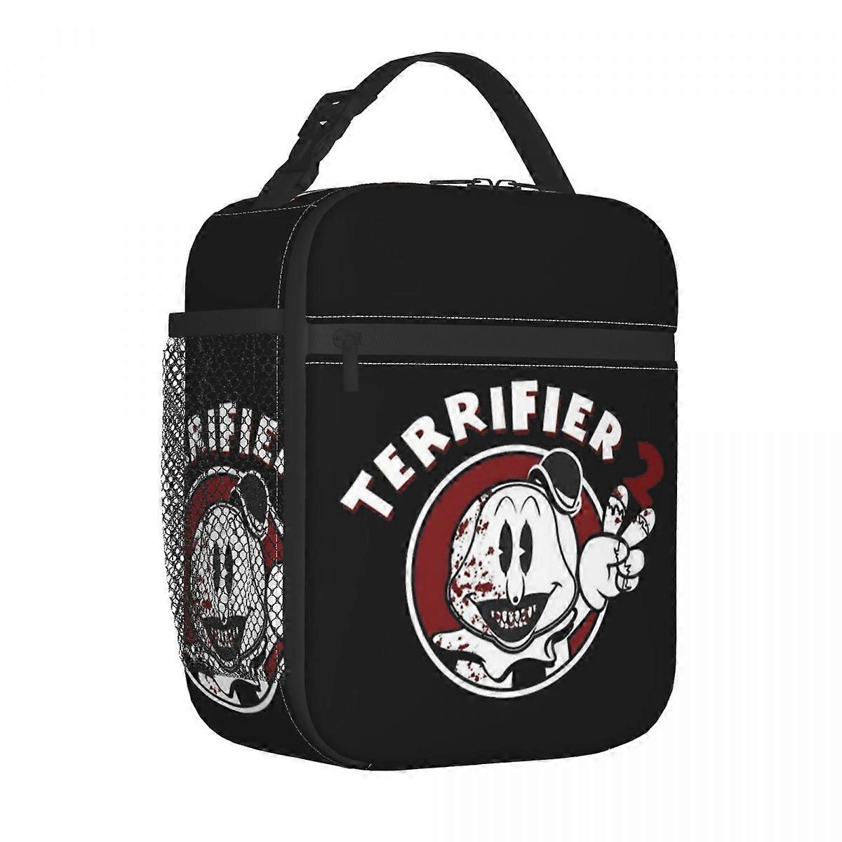 Terrifier 3 No Exit Clown 2024 Insulated Lunch Bags Thermal Bag Meal Container Portable Tote Lunch Box Girl Boy Work Outdoor