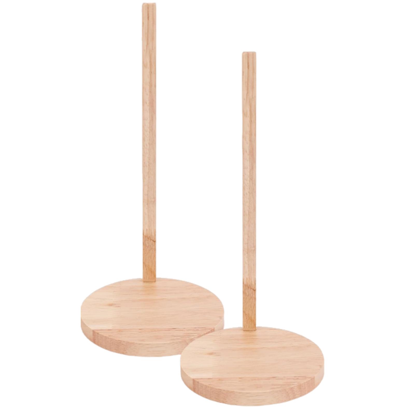 1/2 Pcs Space-Saving Tumbler Lid Organizer Detachable Design Stackable Space-saving Wooden Storage Rack Stand