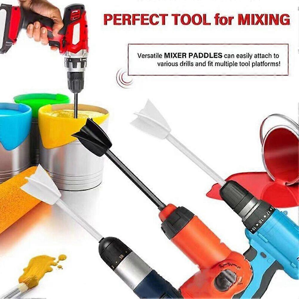 Epoxy Mixer Paint Drill Attachment Paddle Consistency Liquids Resin Head Stirrer Epoxy Resin Glue Pigment Mixing Sticks