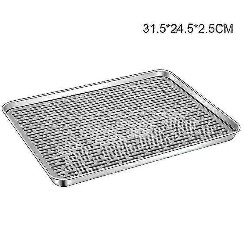 Long Deluxe Bar Drip Tray - Stainless Steel Effect, 16.5 Inch, For Pub/Home Bar