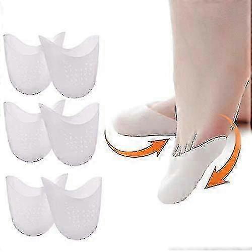 3 Pairs Ballet Silicone Toe Caps Ballet Pointe Pads Toe Sleeves Tip Protector Half Full Toe Protection Protector