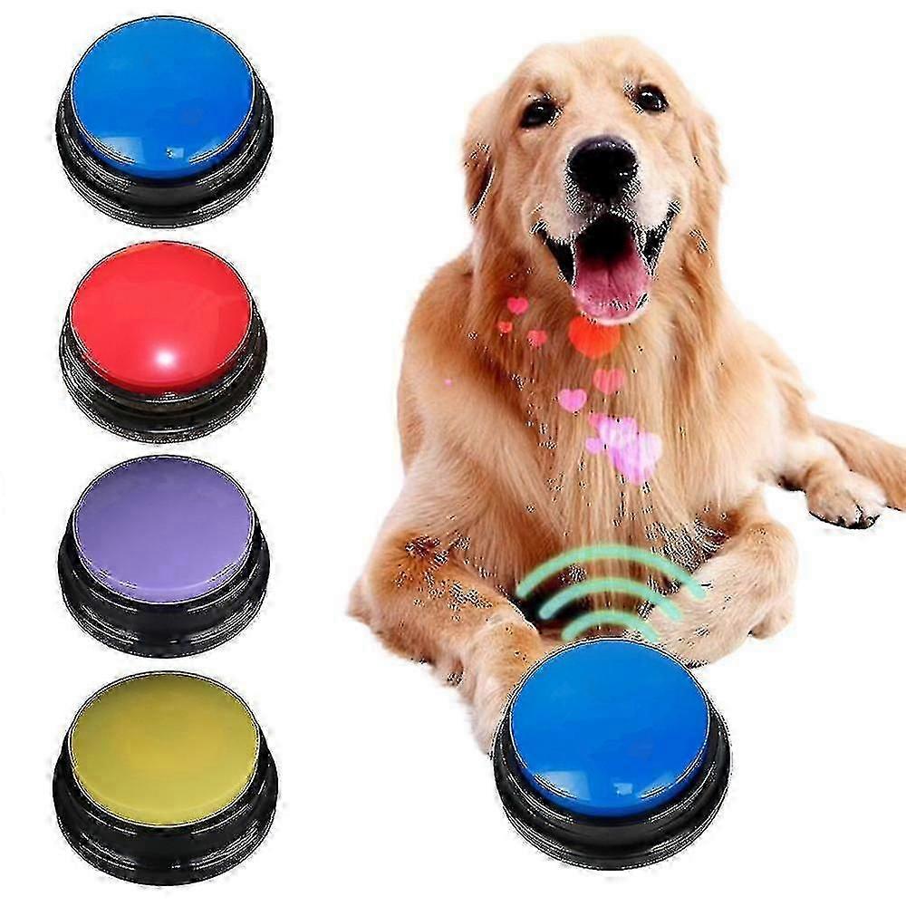 Pet Dog Communication Button Sound Box Puppy Talking Toy Recording Sounder Outil interactif