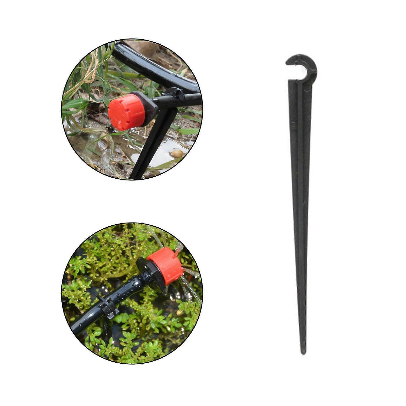 Drip Irrigation Support Stakes 100pcs for Gardens 1/4 Inch Pipes