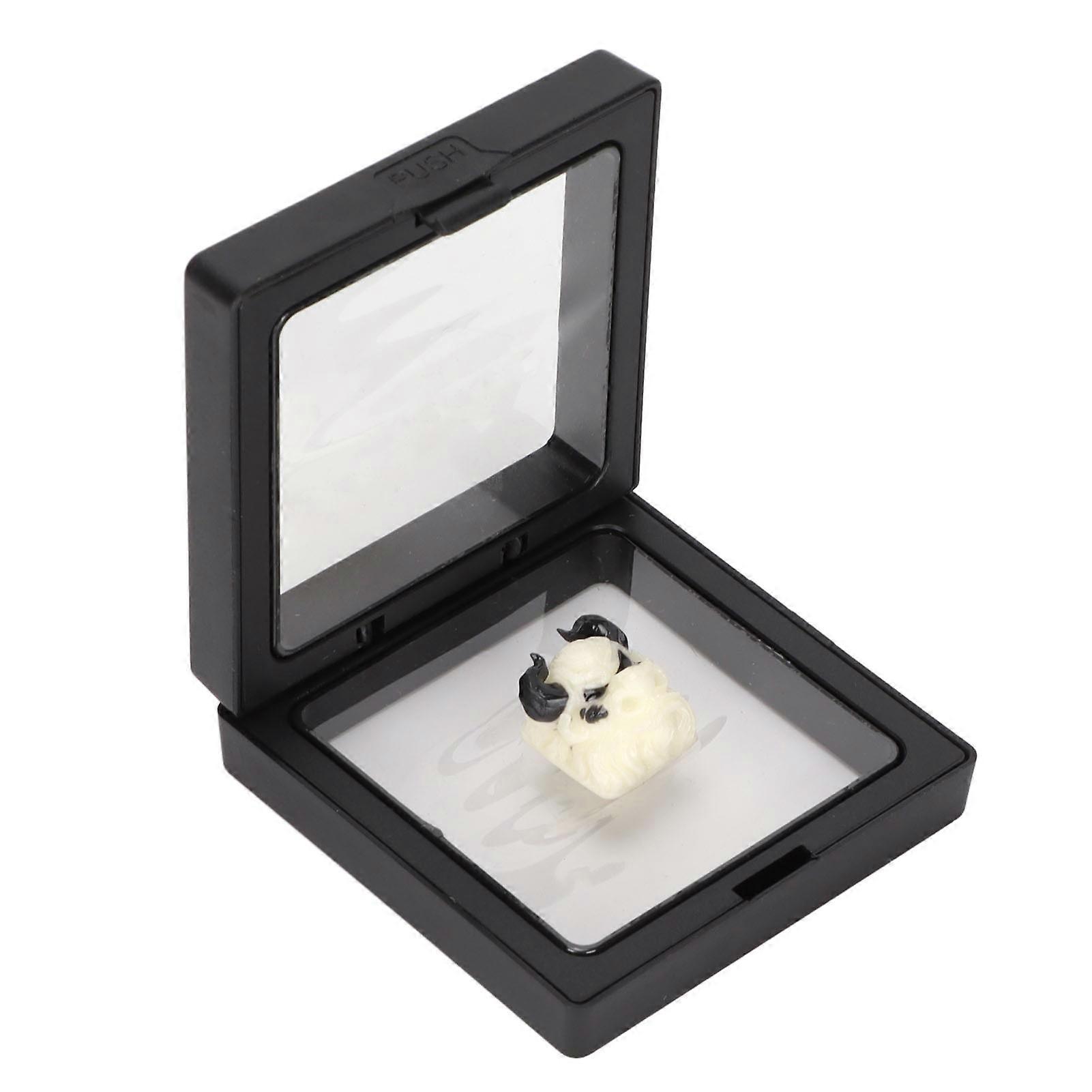 Hand Engraved Resin Keycap Bullhead Resin Keycap Mold Heat Resistant Artisan Keycap for Universal Mechanical Keyboard Type A