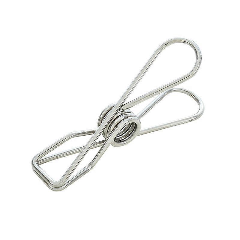 Long Tail Stainless Steel Clip Hanger with Hook Clothespin Spring Clip Long Hook Clip Data File Storage Line Clip