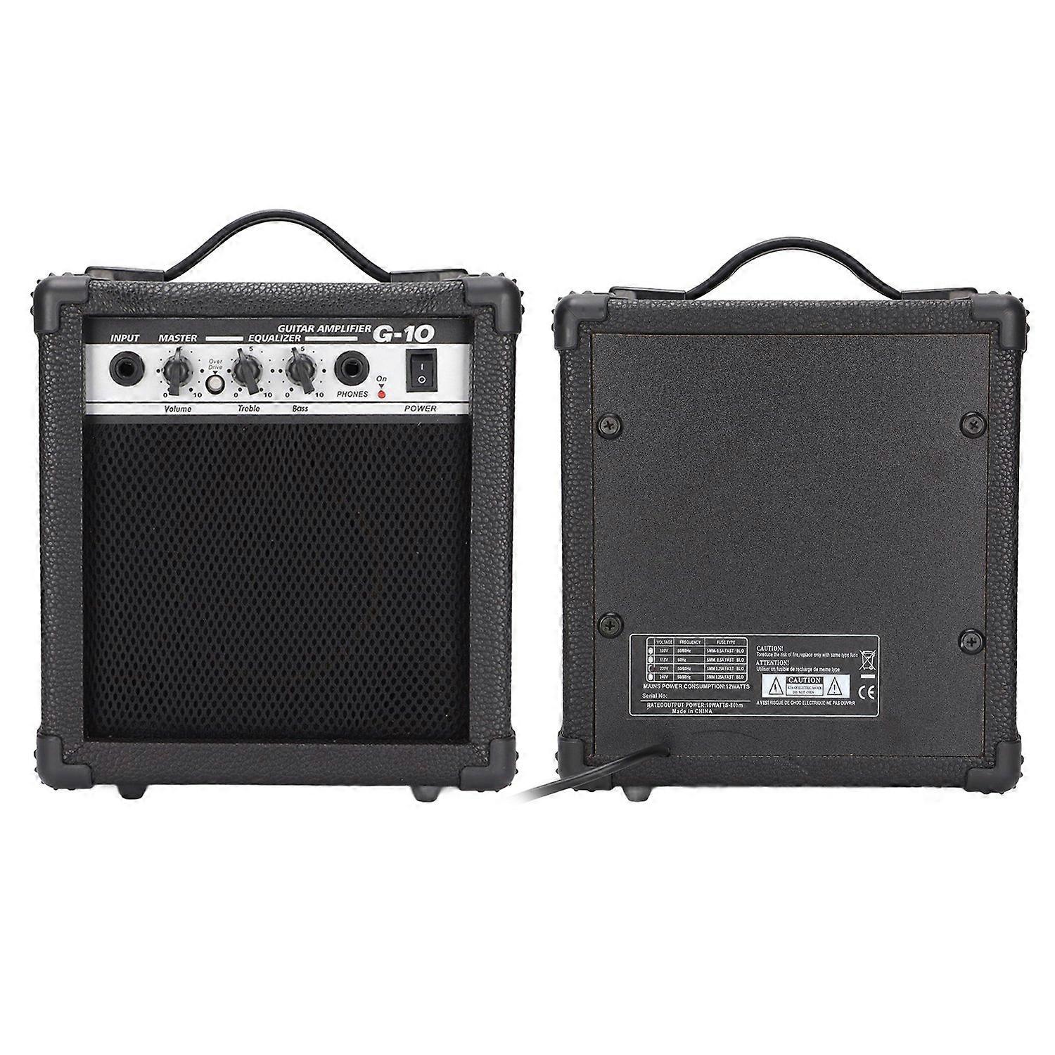 Electric Guitar Amplifier Small Portable Guitar Amplifier with Dual Channel Auxiliary Input JackEU P