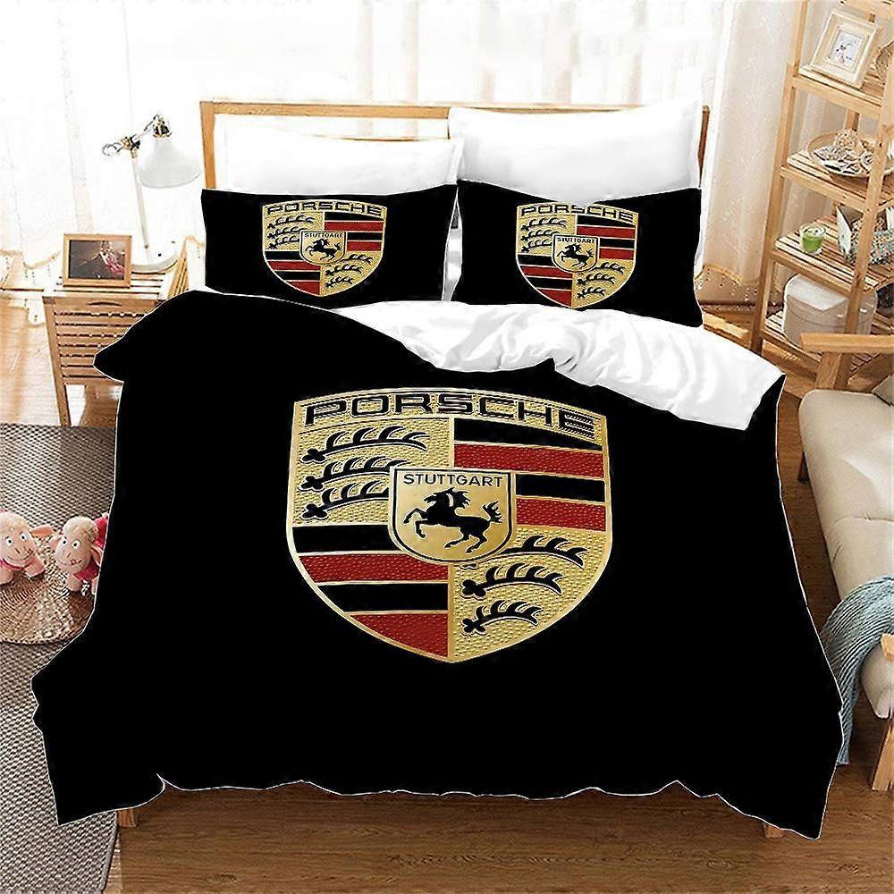 x923 Bed Sheets Digital Printed Three-piece Set (Does Not Include Pillow Core) P-Porschees Twin Size Bedding Comforter Sets Duvet Cover  3-Piece Beddi