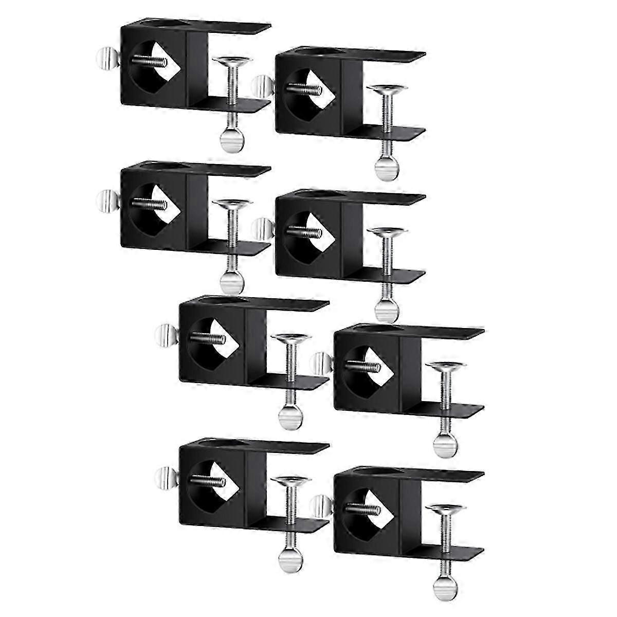 8 Pack Deck Torch Clamp Mounting Part Porch Rail Clamp Universal Pole Mount Bracket for Railings Posts