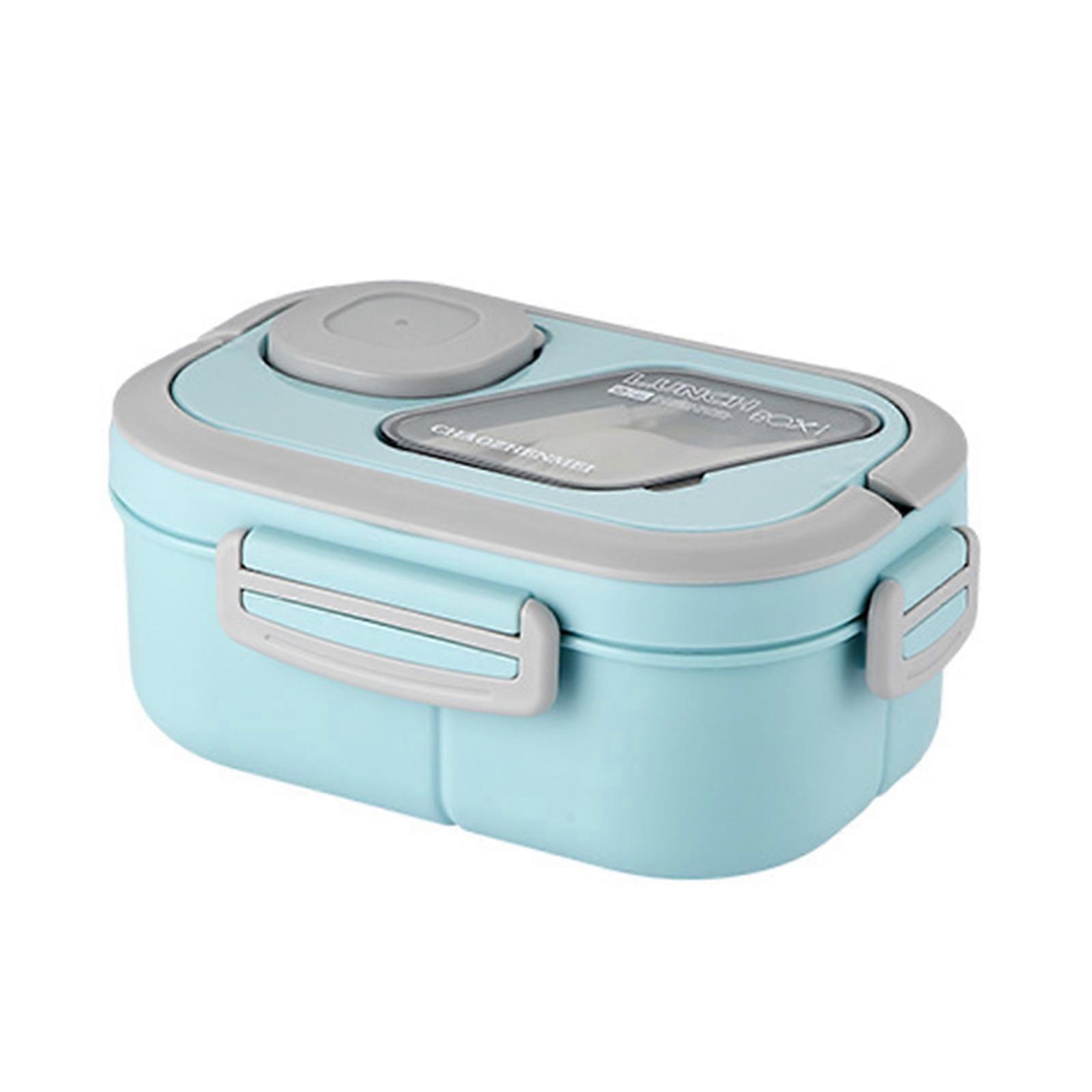 Compartment Bento Boxes Lunchable Food Container Food Storage Boxes Leakproofs Lunches Boxes for Women and Man Blue
