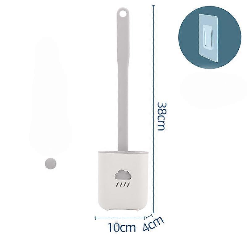 Toilet Brush, Silicone, Wall Mountable