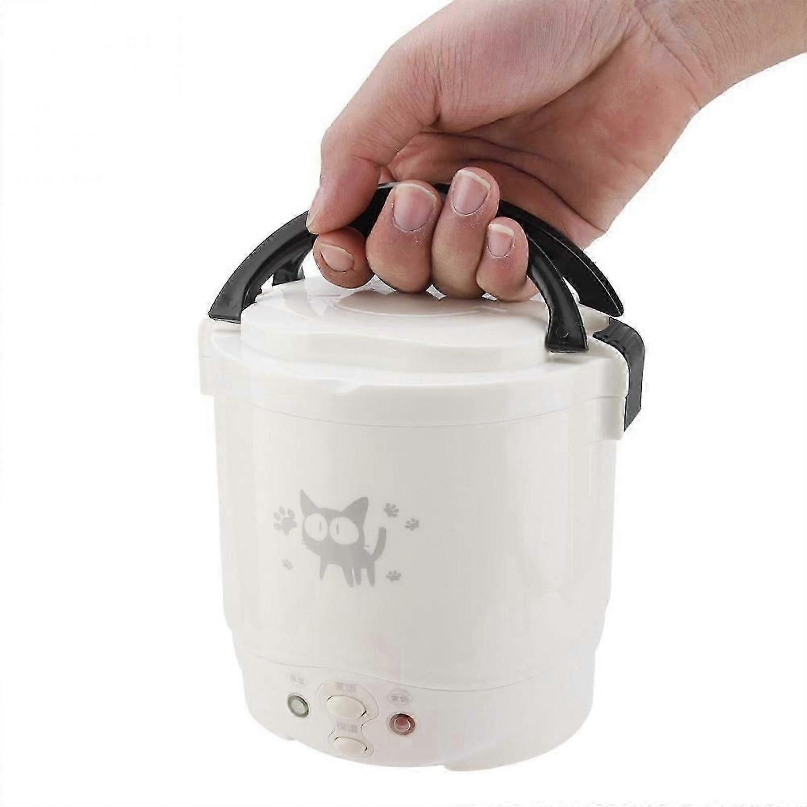 Small Rice Cooker,12v Portable Travel Rice Cooker For Car, Cooking Heating And Keeping Warm Function, As A Electric Lunch Box
