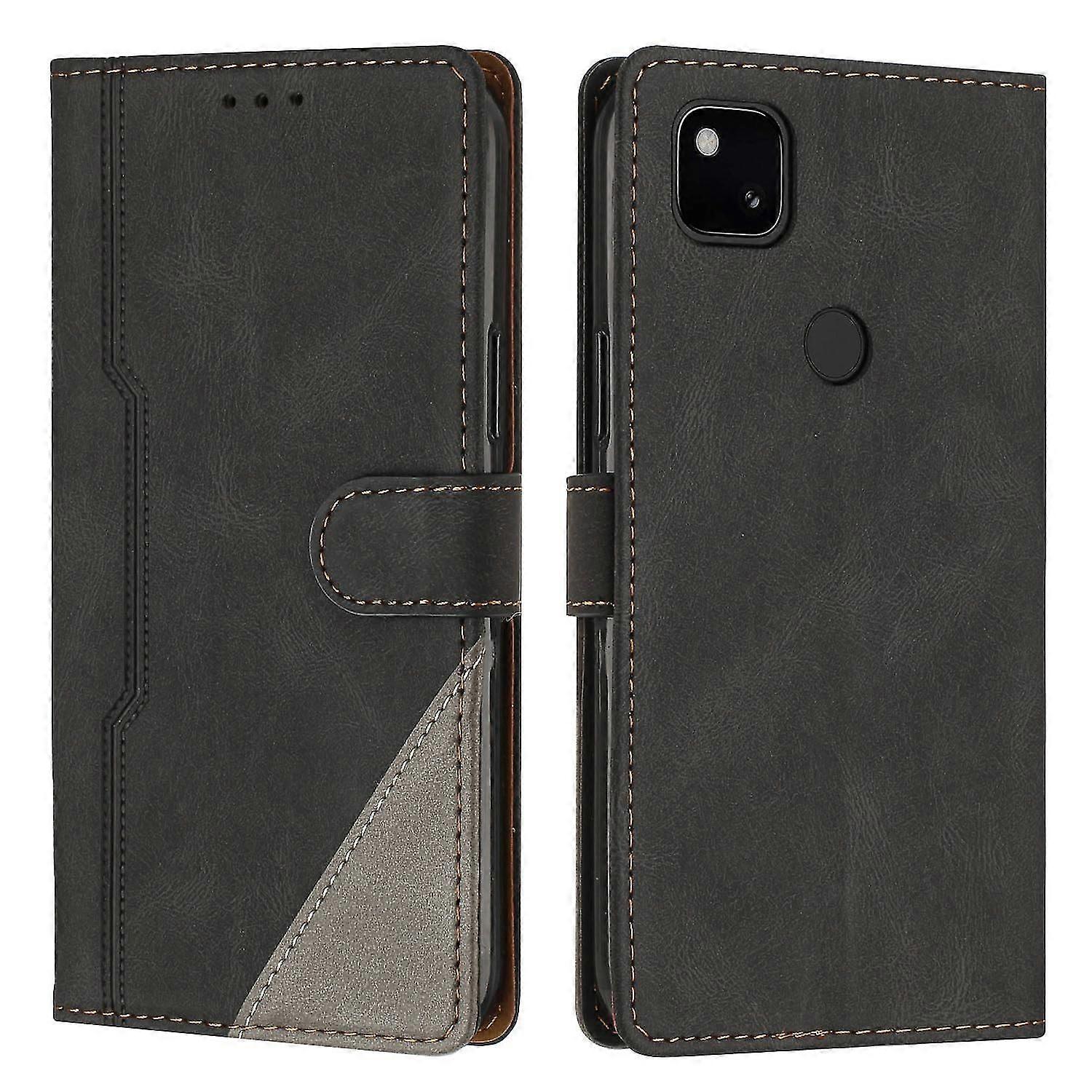 Leather Magnetic Clasp Case with Flip Wallet Stand Function Cover for Google Pixel 4A