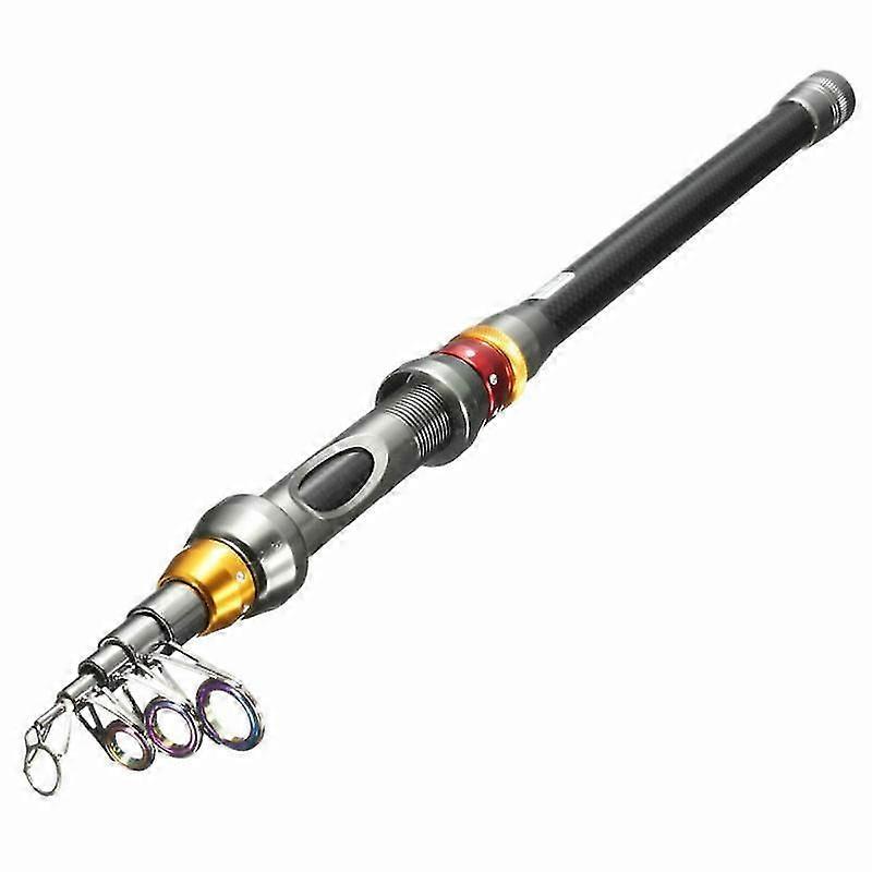Canne à pêche télescopique en fibre de carbone ultralégère Canne à pêche portable Sea Spinning Pole