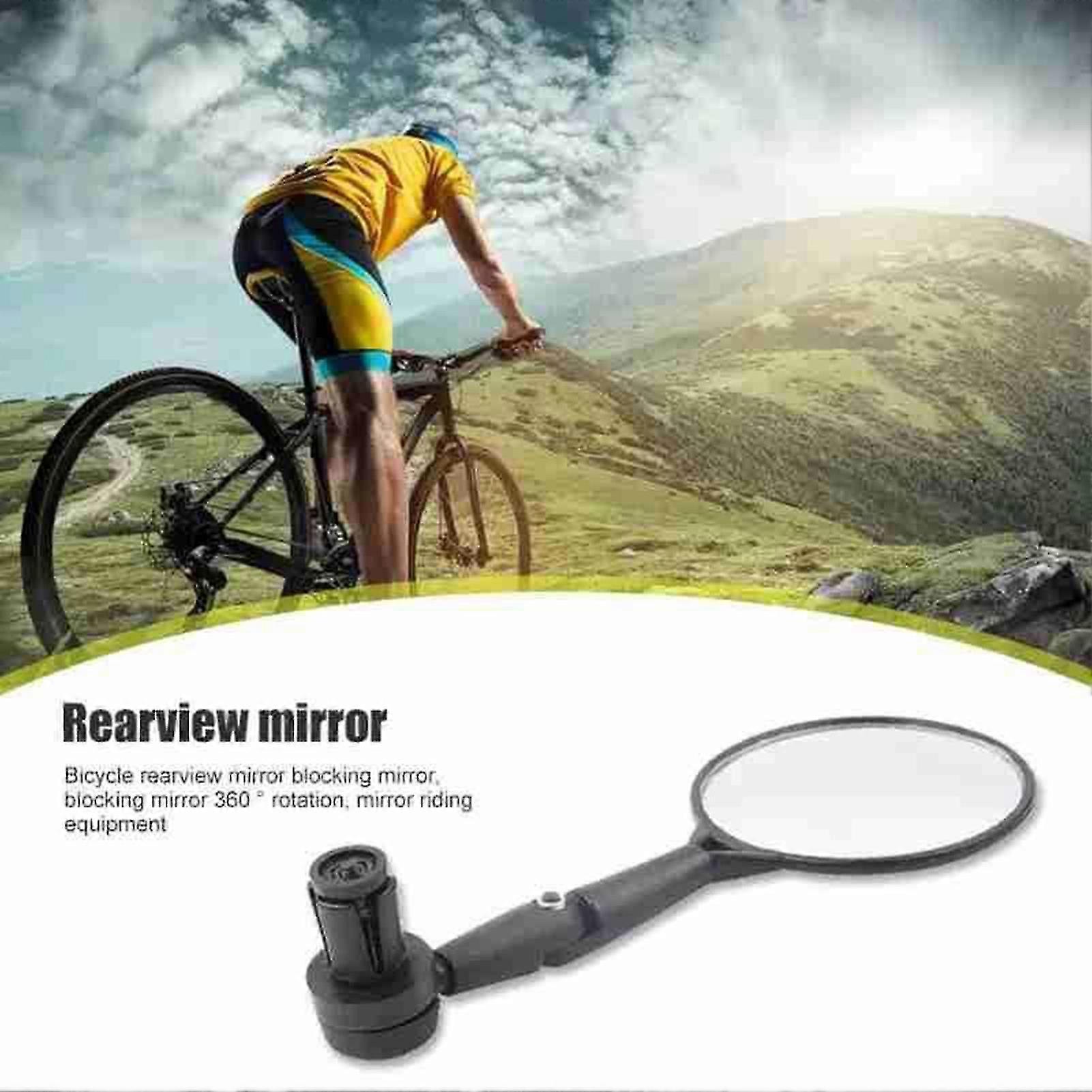 MTB Bicycle Rearview Wide-Angle Reflective Safety Flat Mirror Riding Accessory