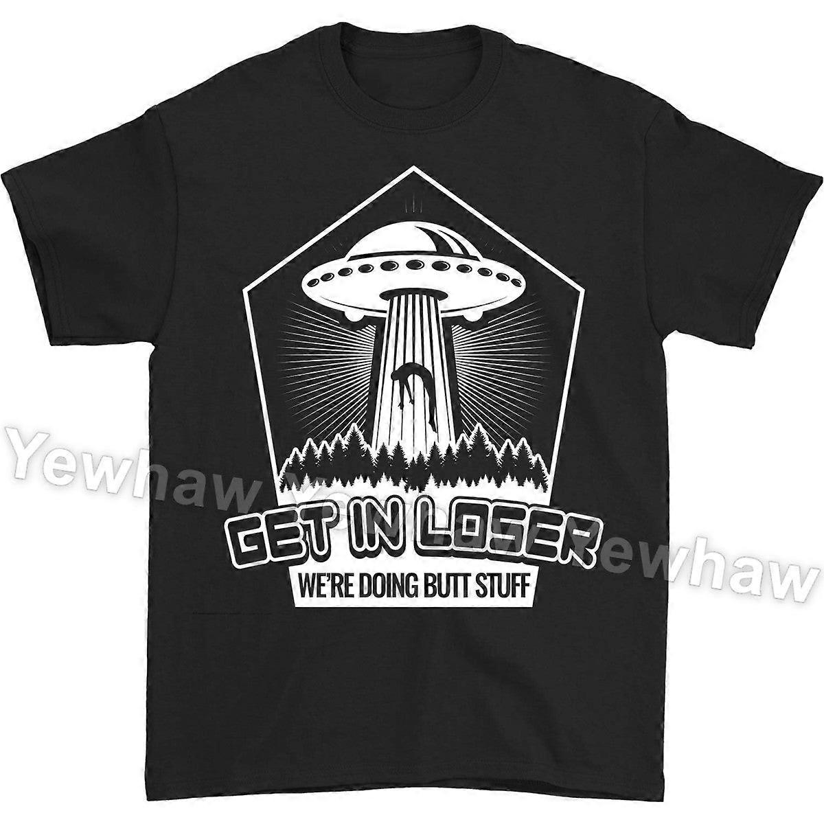 Mimozemšťan Funny Get In Loser Ufo Dárek Mimozemská hlava Vtipný dárek Vintage tričko