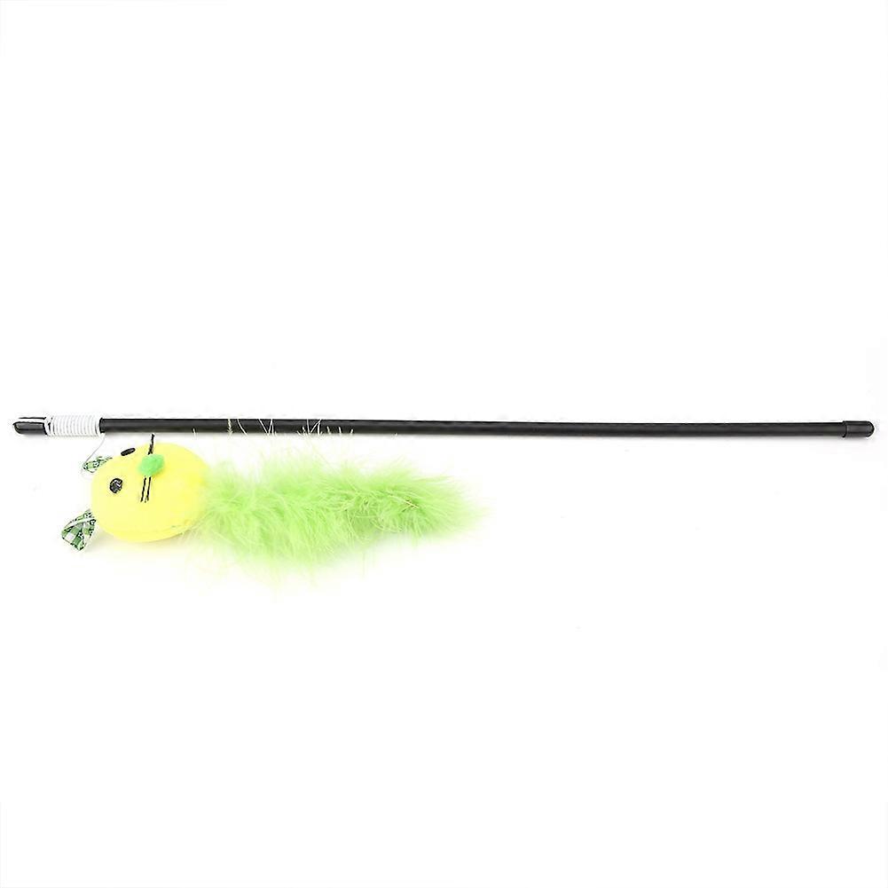 Funny Cat Kitten Pet Play Toy Cat Feather Cartoon Pictures Stick Set Interactive Toy