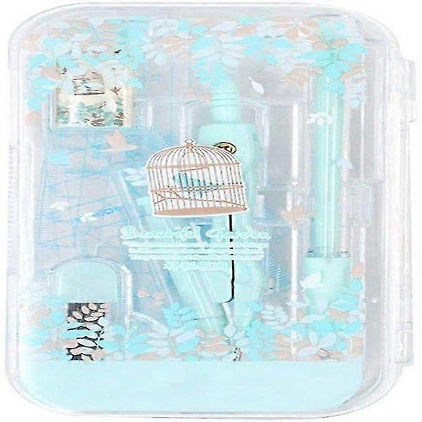 Compass Set with Ruler, Set Squares, Protractor, Pencil, Refill, Eraser in Durable Case - Ideal for Math and Geometry