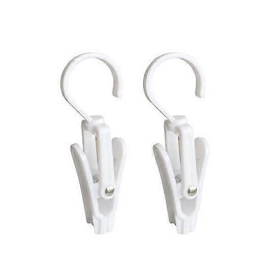 2Pcs Hat Clip Windproof Anti-slip Clothing Drying Hanger Hooks Rotating Clothespin for Hats Towels Socks