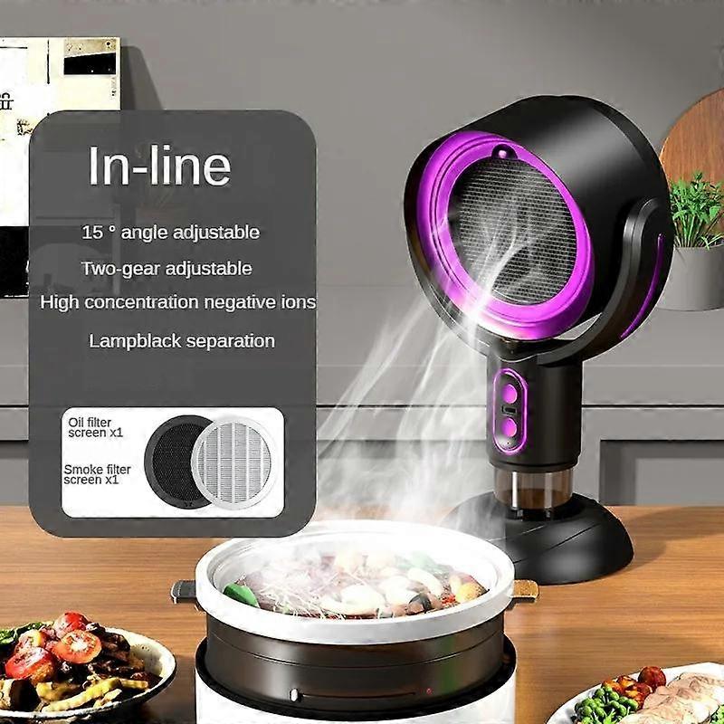 Tragbare Dunstabzugshaube, Mini-Desktop-Dunstabzugshaube, Grill-Hot-Pot-Begleiter, kleine Desktop-Dunstabzugshaube