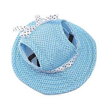 Dog Princess Hat Round Brim Pet Baseball Hat Dog Mesh Porous Cap