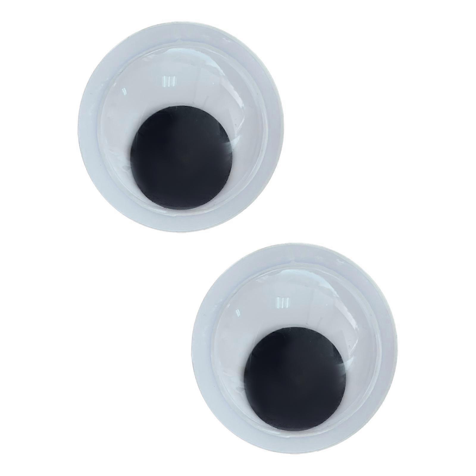 2Pcs Googly Wiggle Eyes, Stick Moving Eyes DIY Movable Sticky Eyes, Self Paste