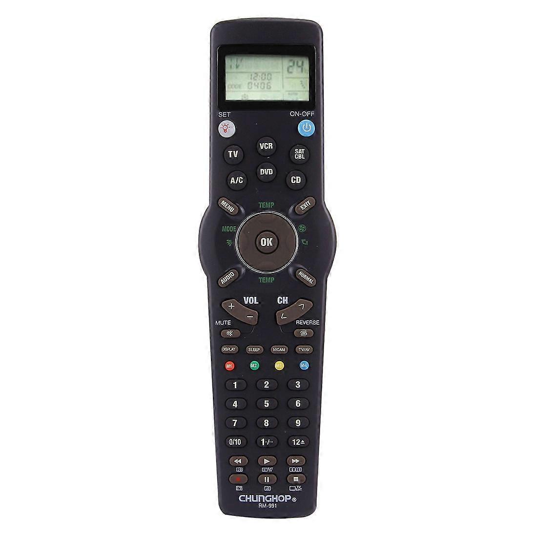 CHUNGHOP RM-L991 Universal LCD Remote Controller with Learning Function for TV VCR SAT CBL DVD CD A/C