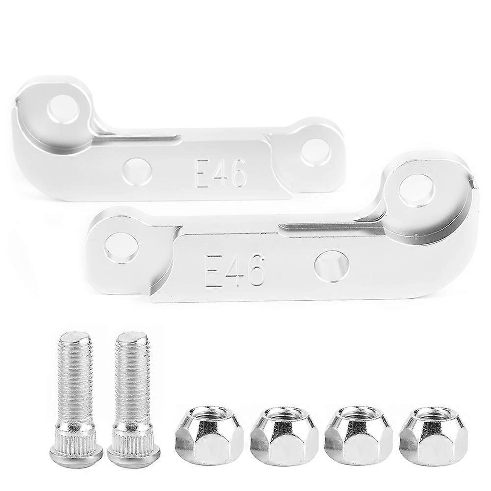 Aluminum Alloy Steering Lock Adapter Increasing Turn Angle Fit for 3 Series E46 98‑06(Silver )