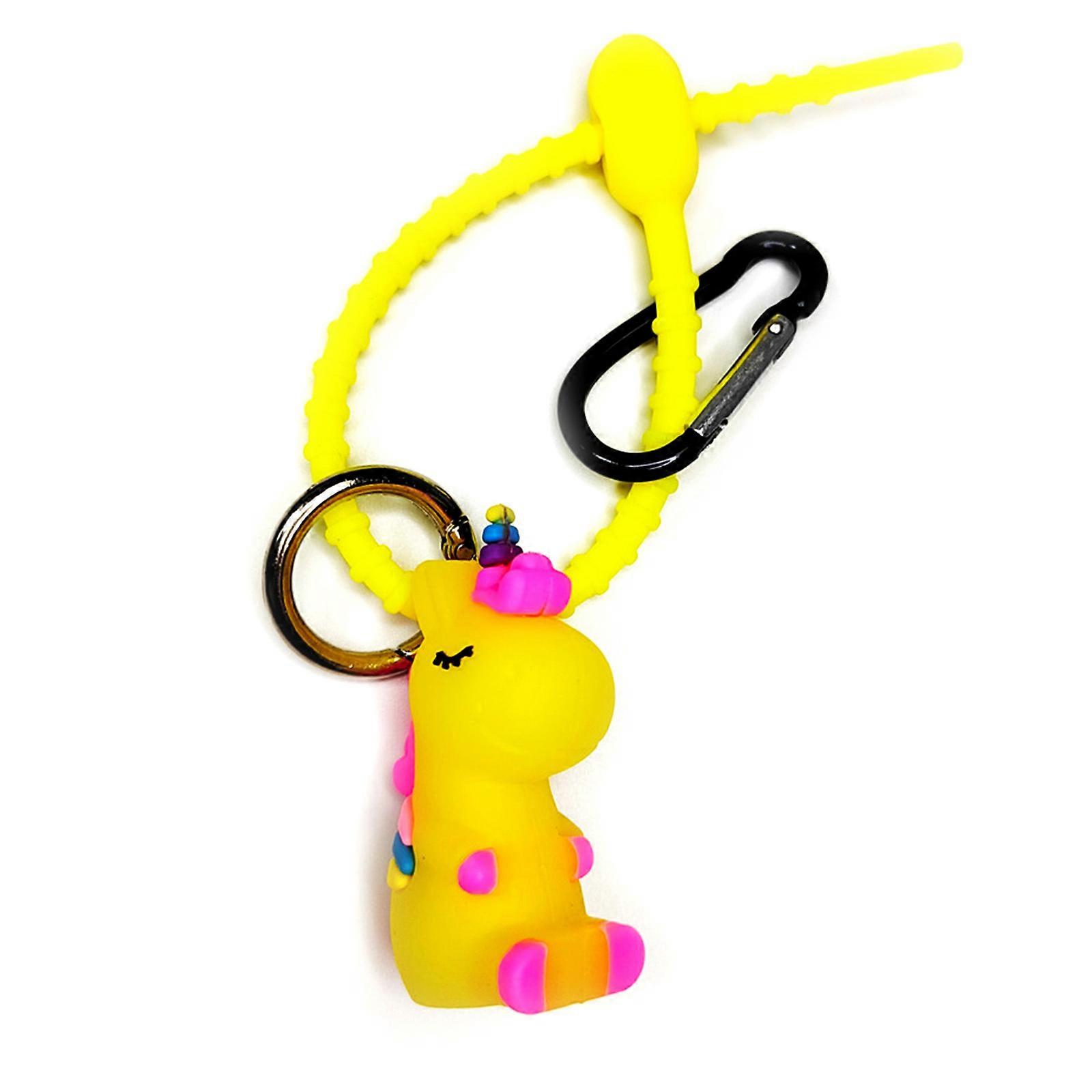 Silicone Bag Ties Keychain Cute Practical Key Holder Adjustable Self-locking Strap Storage Organizers DIY Key Rings