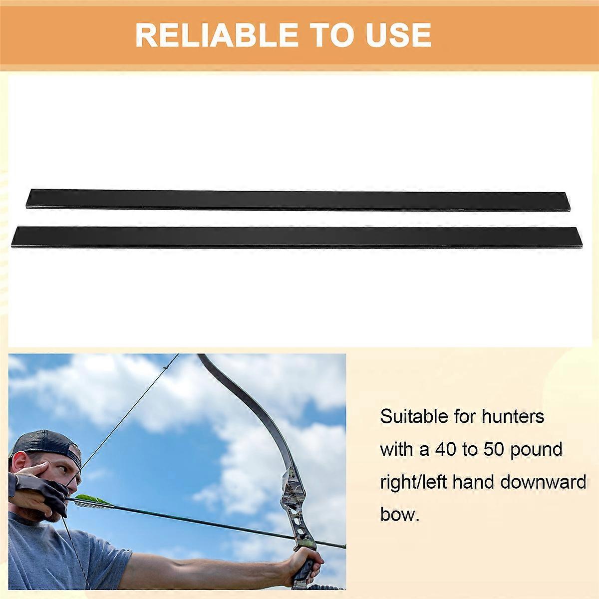 2 PCS Mixed Fiberglass Bow Limbs 40-50 Pound for DIY Bow Archery