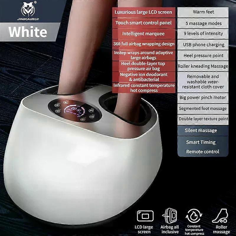 Smart Airbag Wrap Stretching Up Heated Balance Foot Pneumatic Well Massager With Remote Control