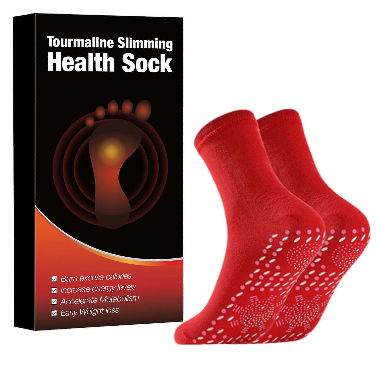 Innovative Self Warming Compression Socks Improve Circulation and Reduce Fatigue  Red