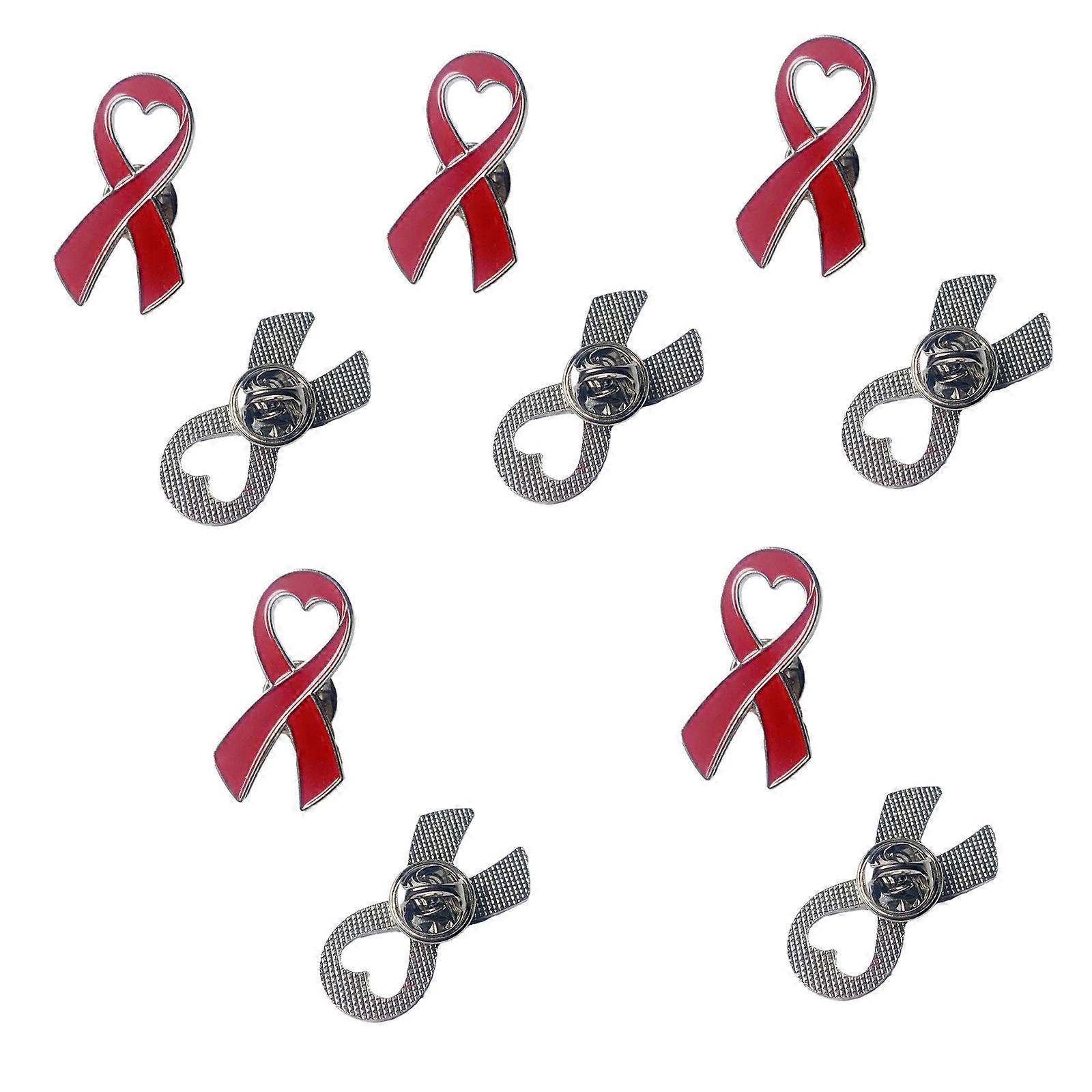 Ruban rose broche épingles espoir ruban revers officiel des cancers du sein sensibilisation à l’épinglette pour charité événement social public rouge