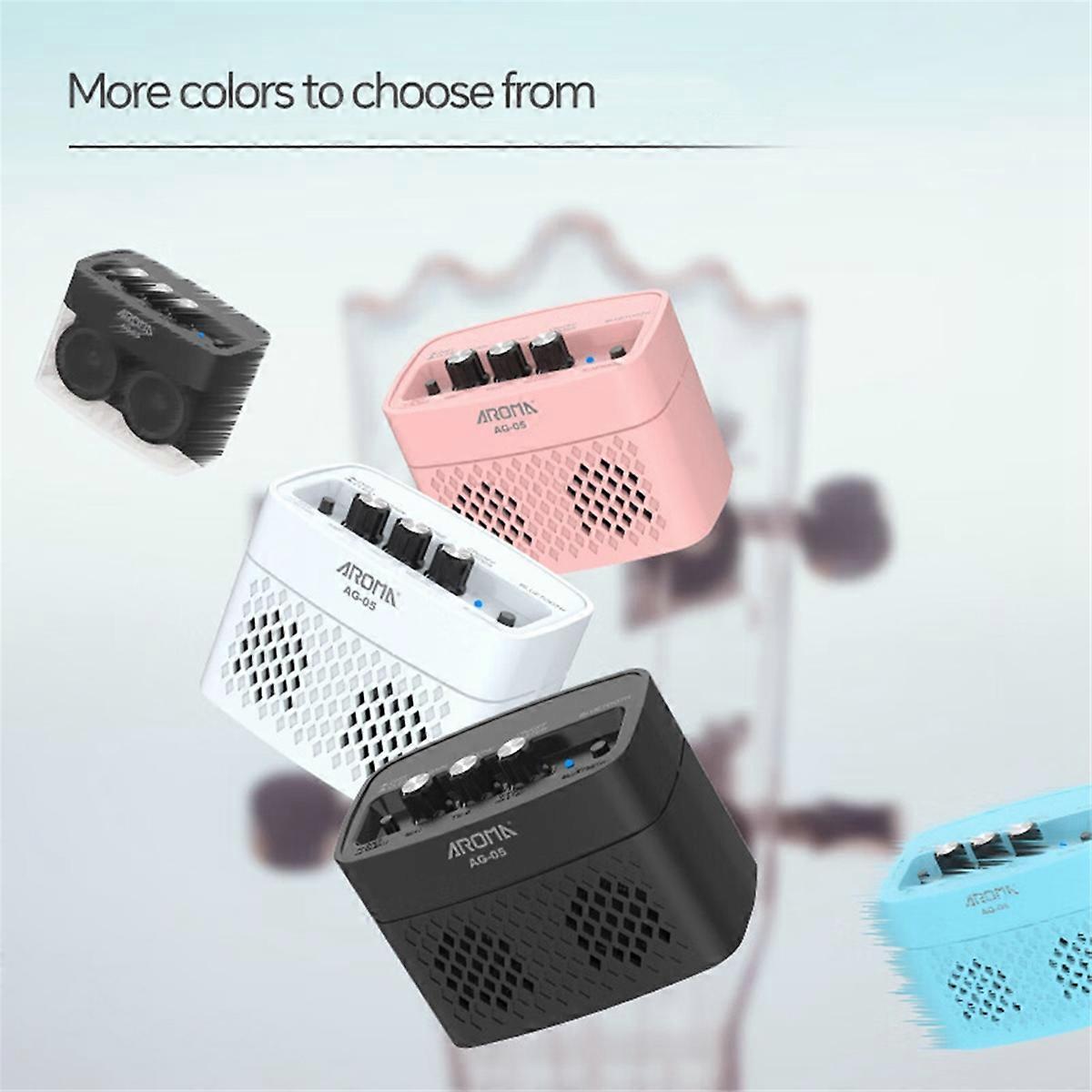 Ενισχυτής κιθάρας AROMA με Bluetooth Clean & Overdrive Channels Blue