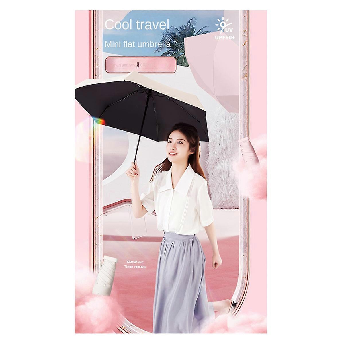 6-Rib Portable Pocket Umbrella, Suitable for Daily Light