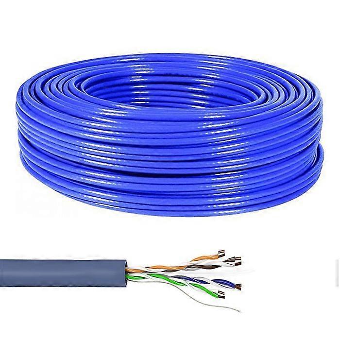 GOOBAY - Goobay ITP-C6A RIS100U κουβάρι U / UTP, 4 ΖΕΥΓΑΡΙΑ, Cat.6a ΚΑΛΩΔΙΟ ΧΑΛΚΟΥ LSZH 100M STIFF ΜΠΛΕ